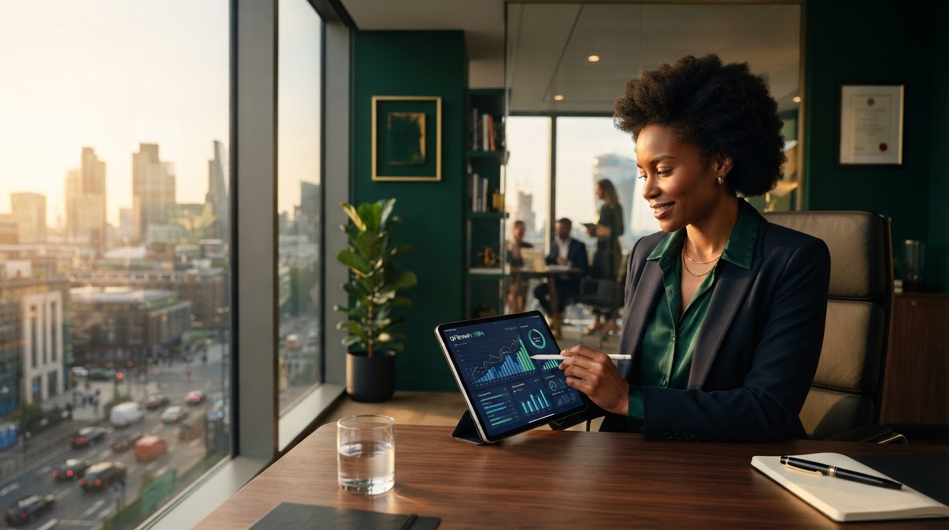 Business owner reviewing growth opportunities with JNA3 Consulting financing