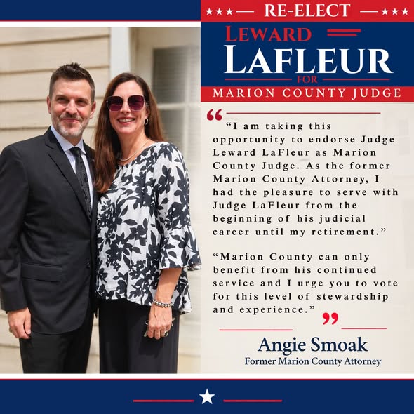 Endorsed by Angie Smoak, former Marion County Attorney