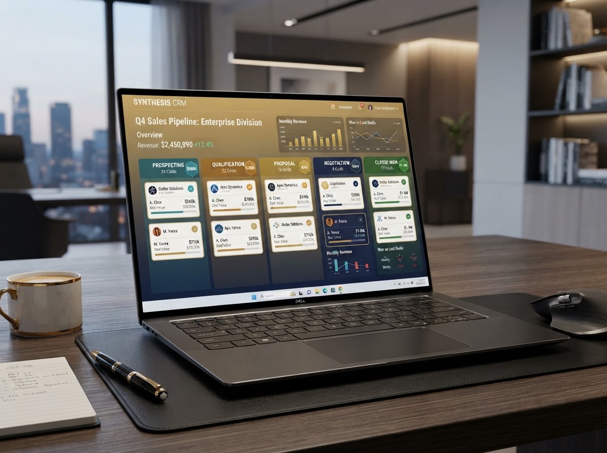 Dashboard CRM de oportunidades clasificadas