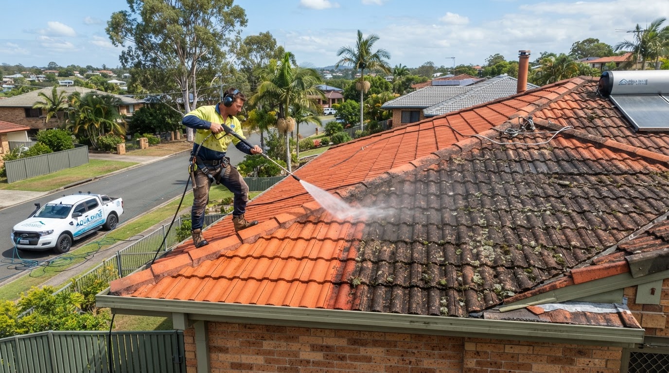 Roof Cleaning performed by Northshore Roof Restoration in Brisbane