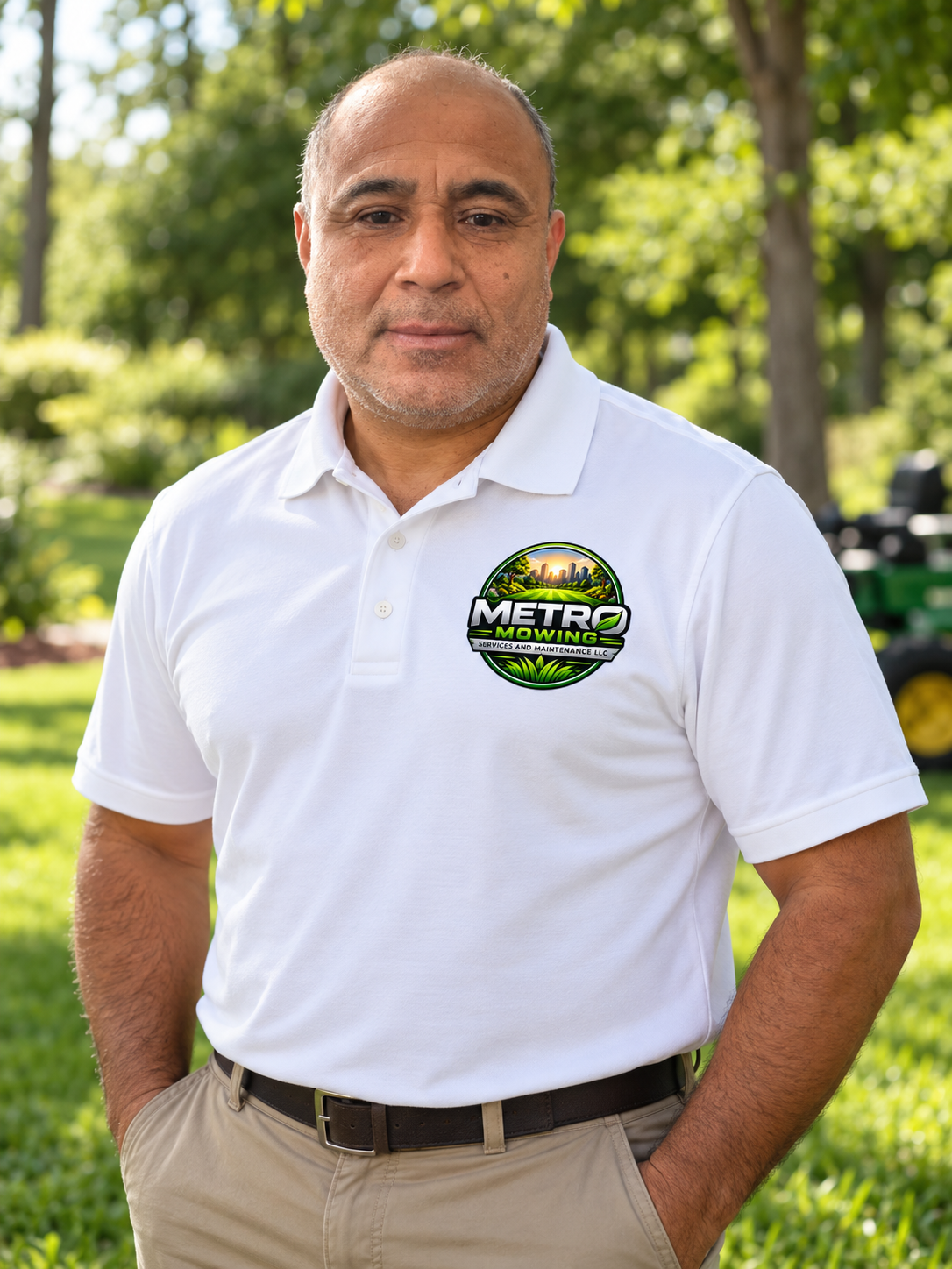 Nicolas Martinez, owner of Metro Mowing Services and Maintenance LLC