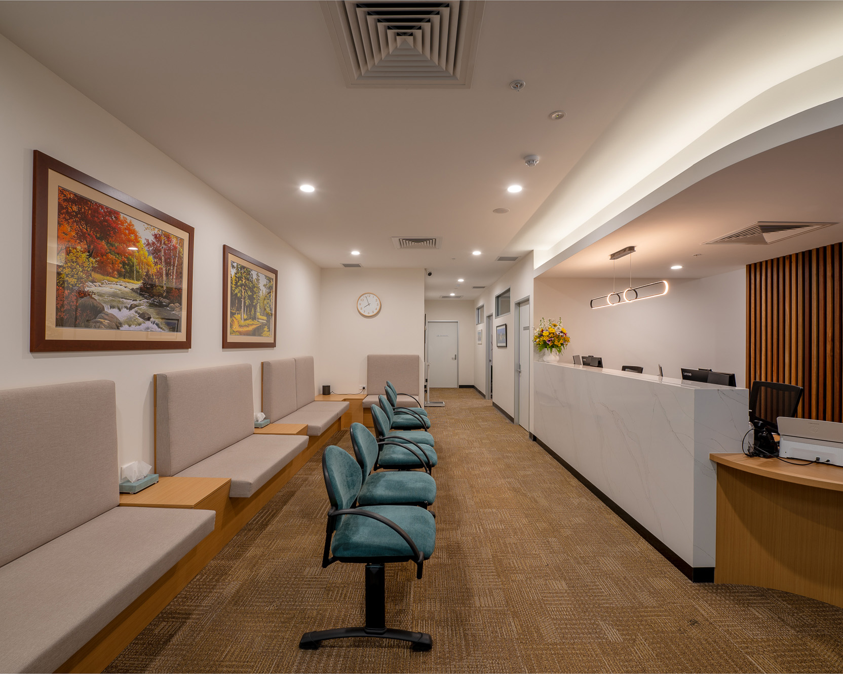 Penrith Specialist Group patient waiting lounge and seating