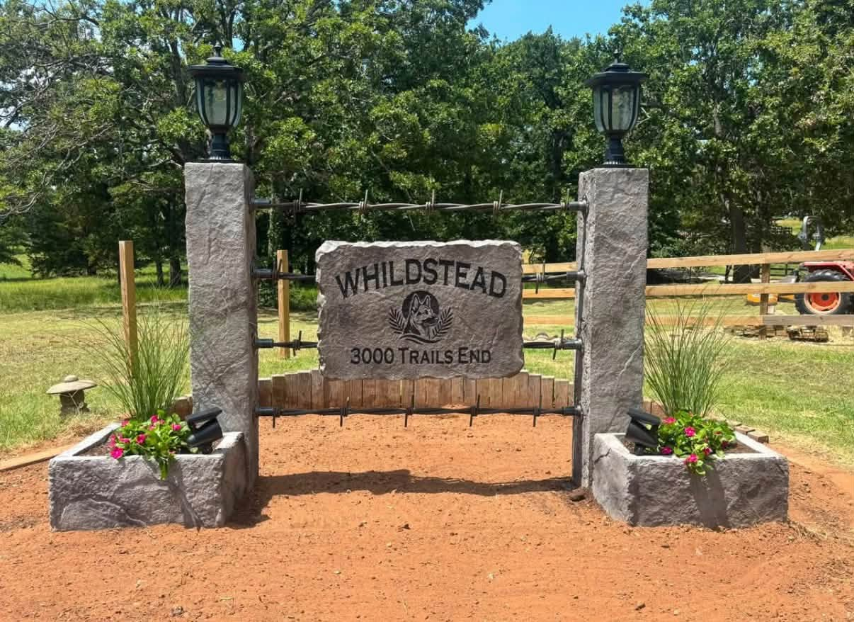 Whildstead Estate Entrance & Lighted Pillars