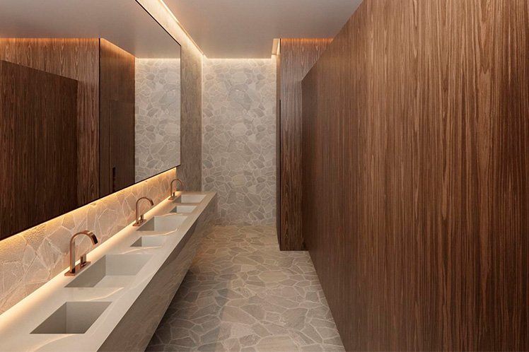Perspectiva artística ilustrativa — Sauna, Bem-estar entre montanhas