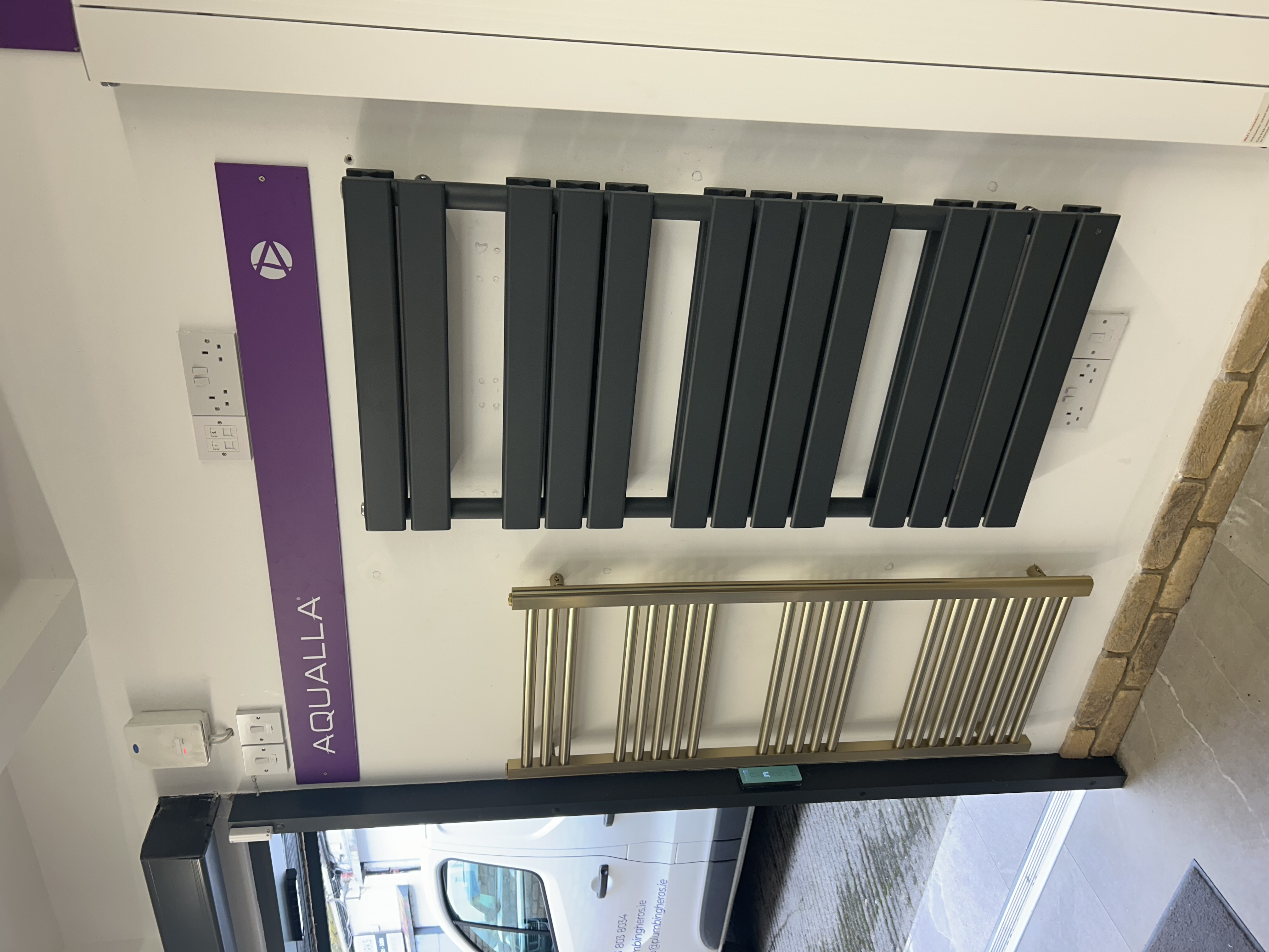 Botanic Supplies showroom designer towel warmers, radiators and heating valves