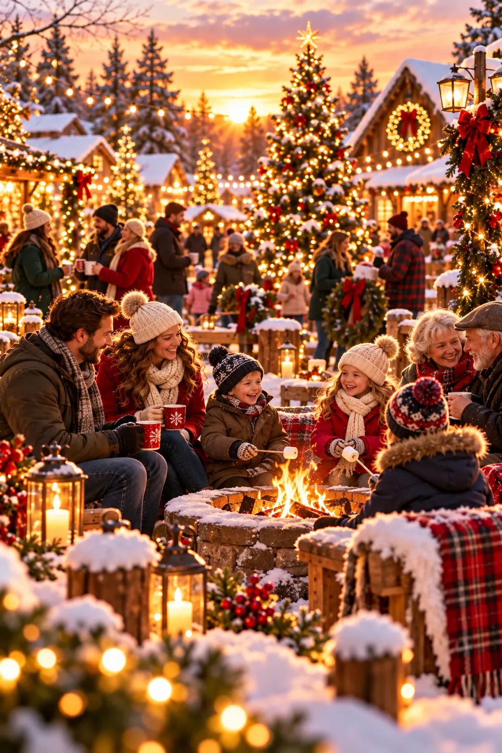 Free Fun For Every Family - Fire pit and holiday village