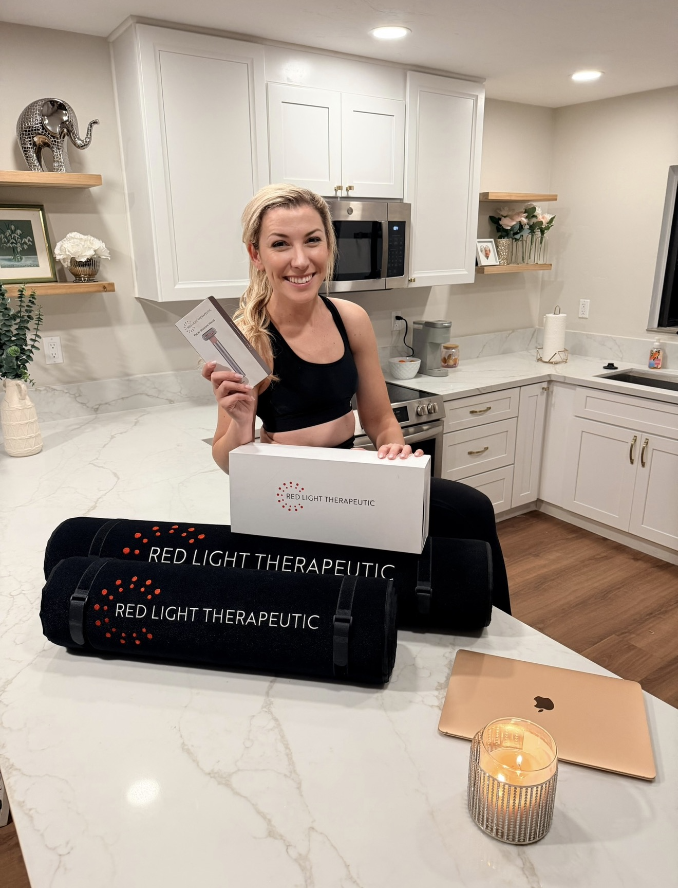 Aly Hance on a product content shoot