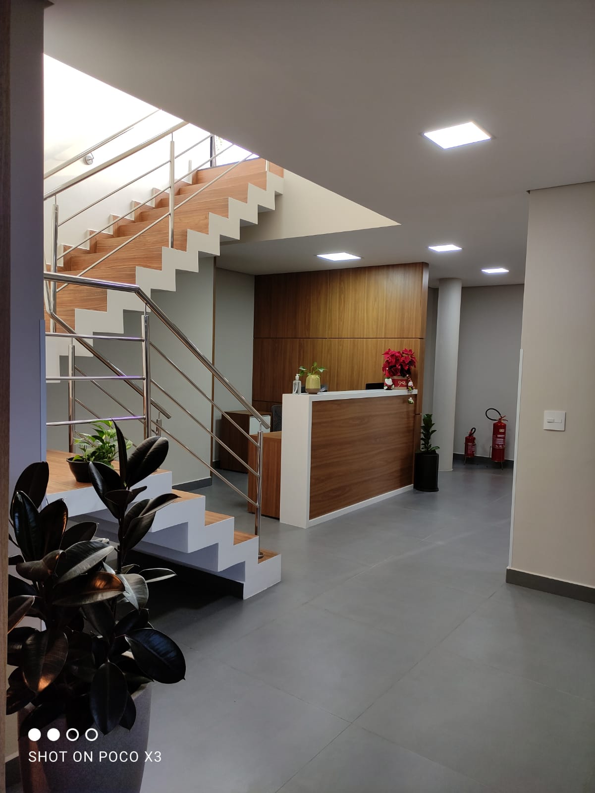 Recepção moderna Clínica Espaço Aberto SBC