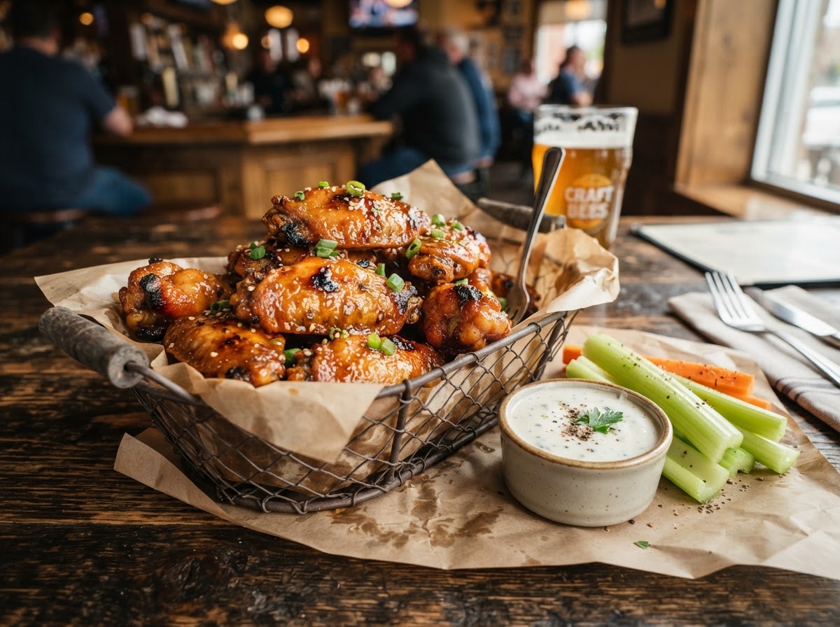 Wing Baskets — Monday special at Lou's Blues