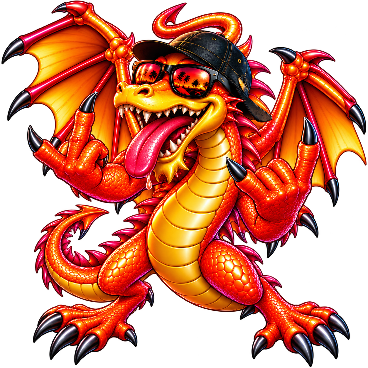 Lou's Blues Rock 'N' Roll Dragon mascot