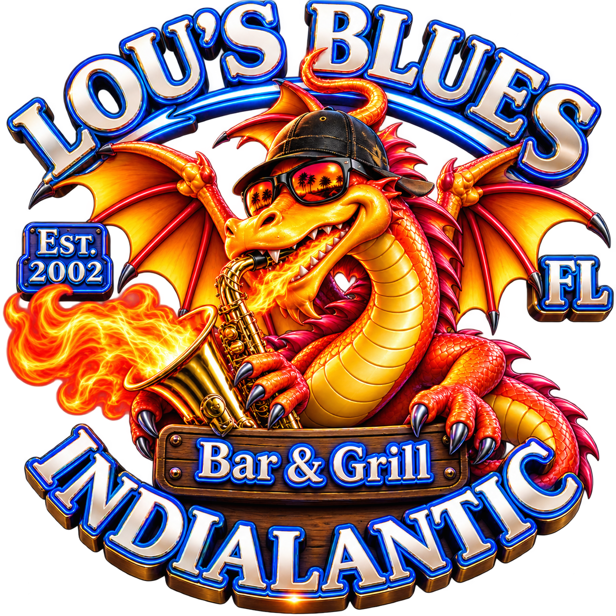 Lou's Blues Dragon mascot — upgraded and needs a name!