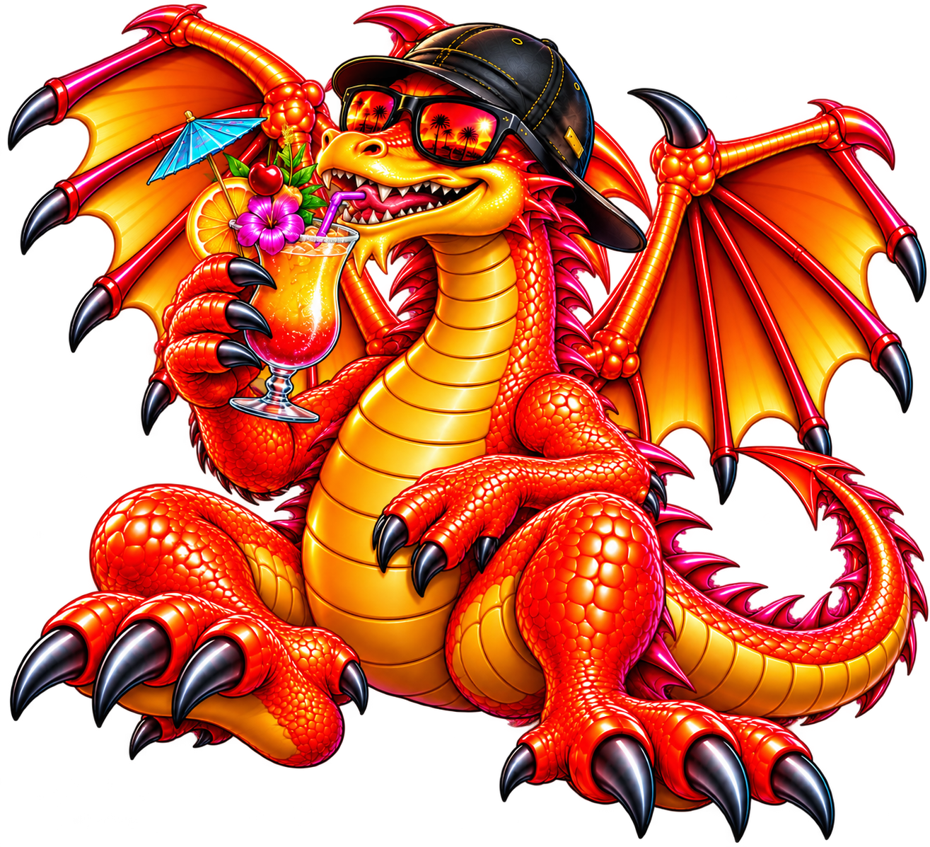 The Tropical Cocktail Dragon — the Lou's Blues Dragon