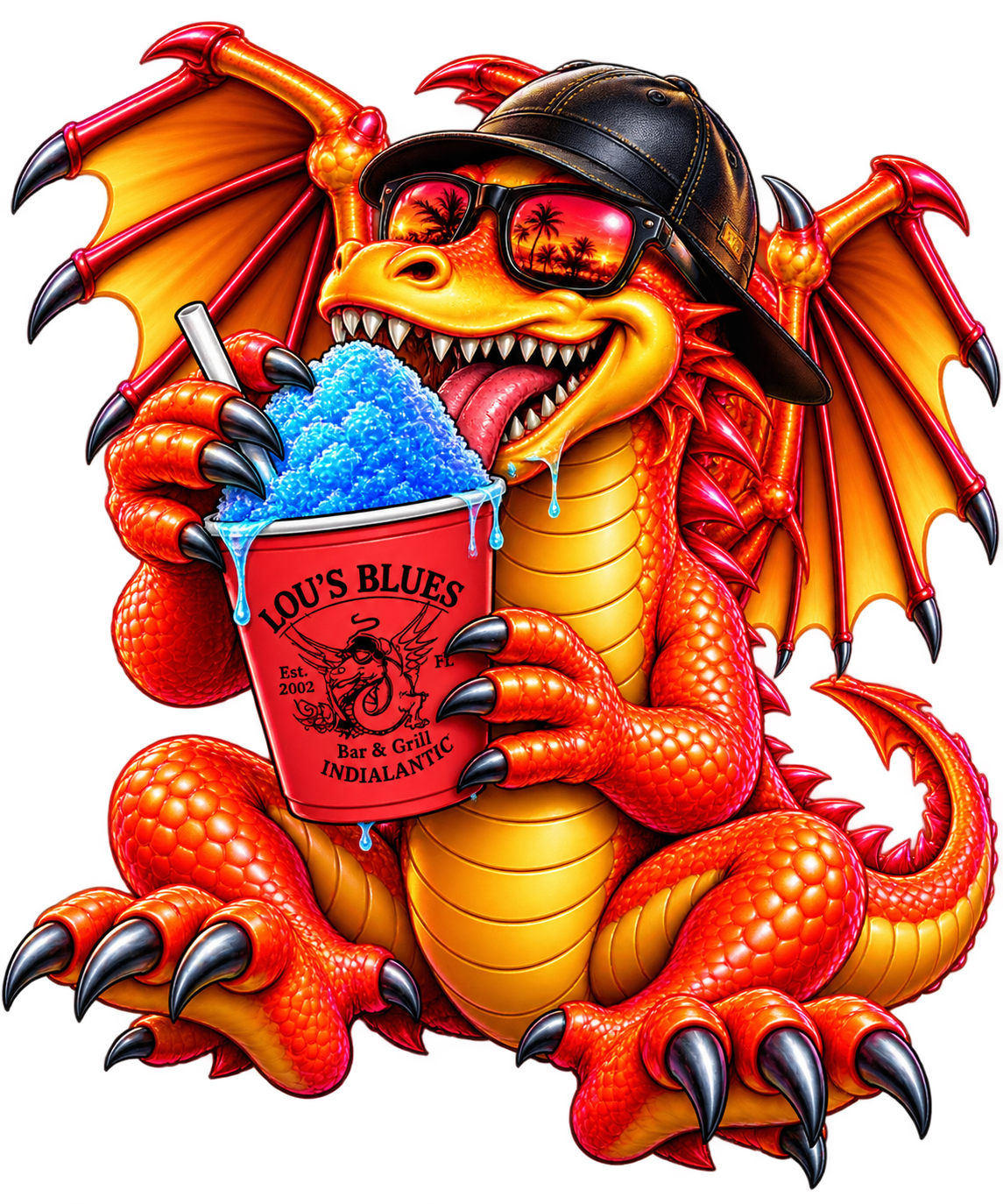 The Shaved Ice Dragon — the Lou's Blues Dragon