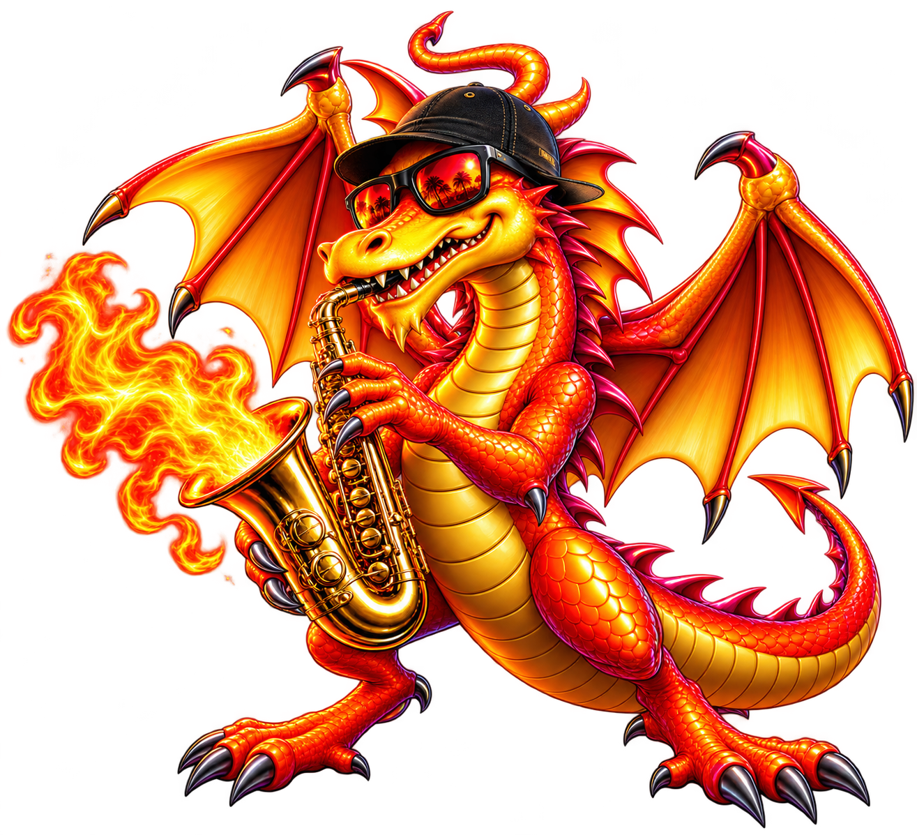 The Fire-Breathing Dragon — the Lou's Blues Dragon
