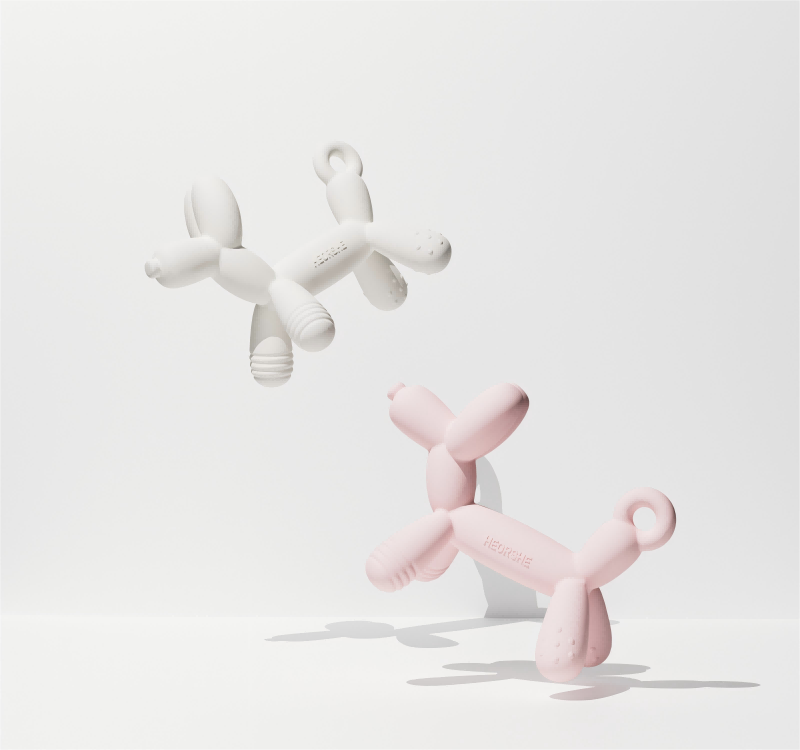 Puppy Teether — White