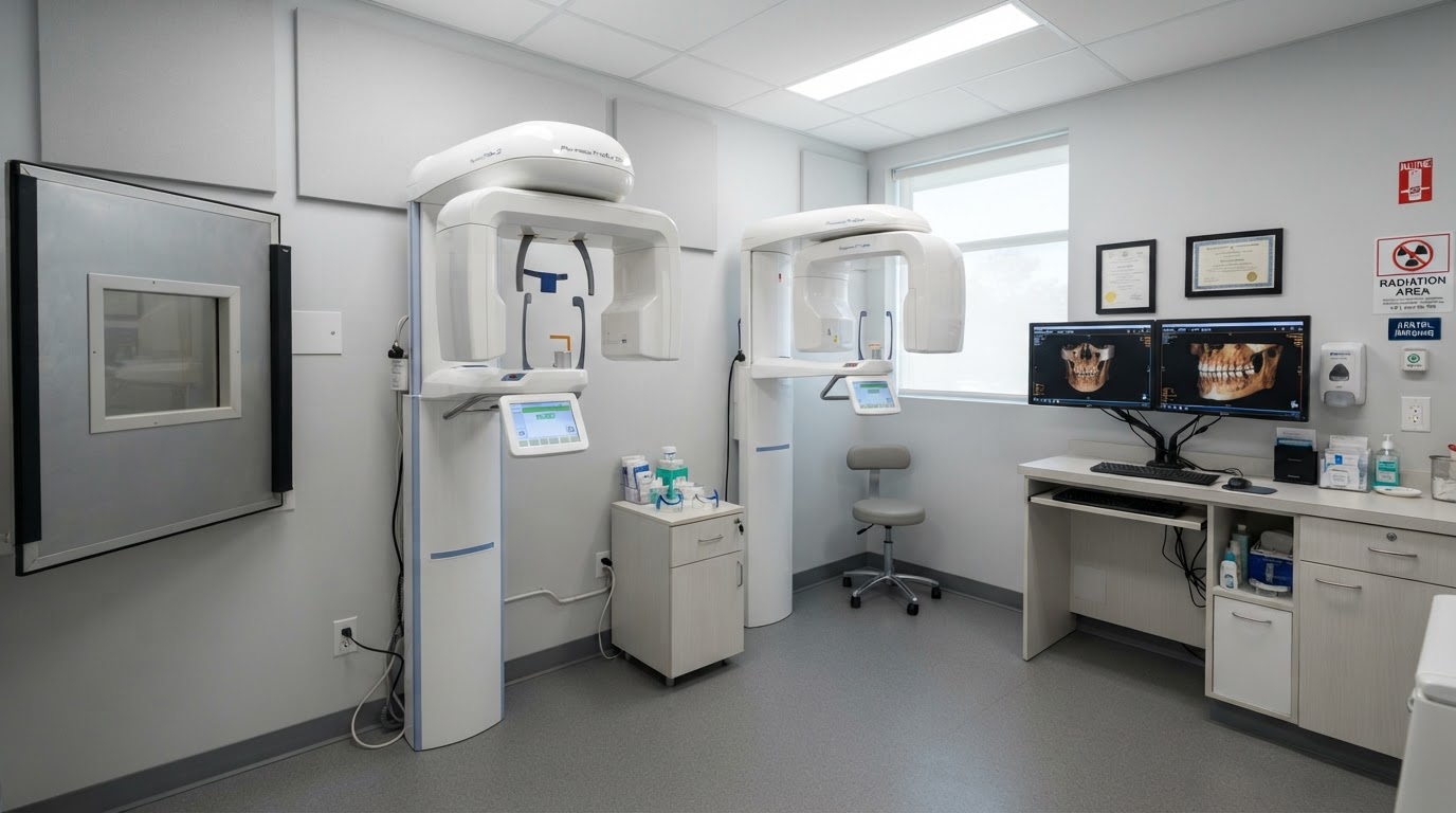 The room where X-rays and 3D scans are taken
