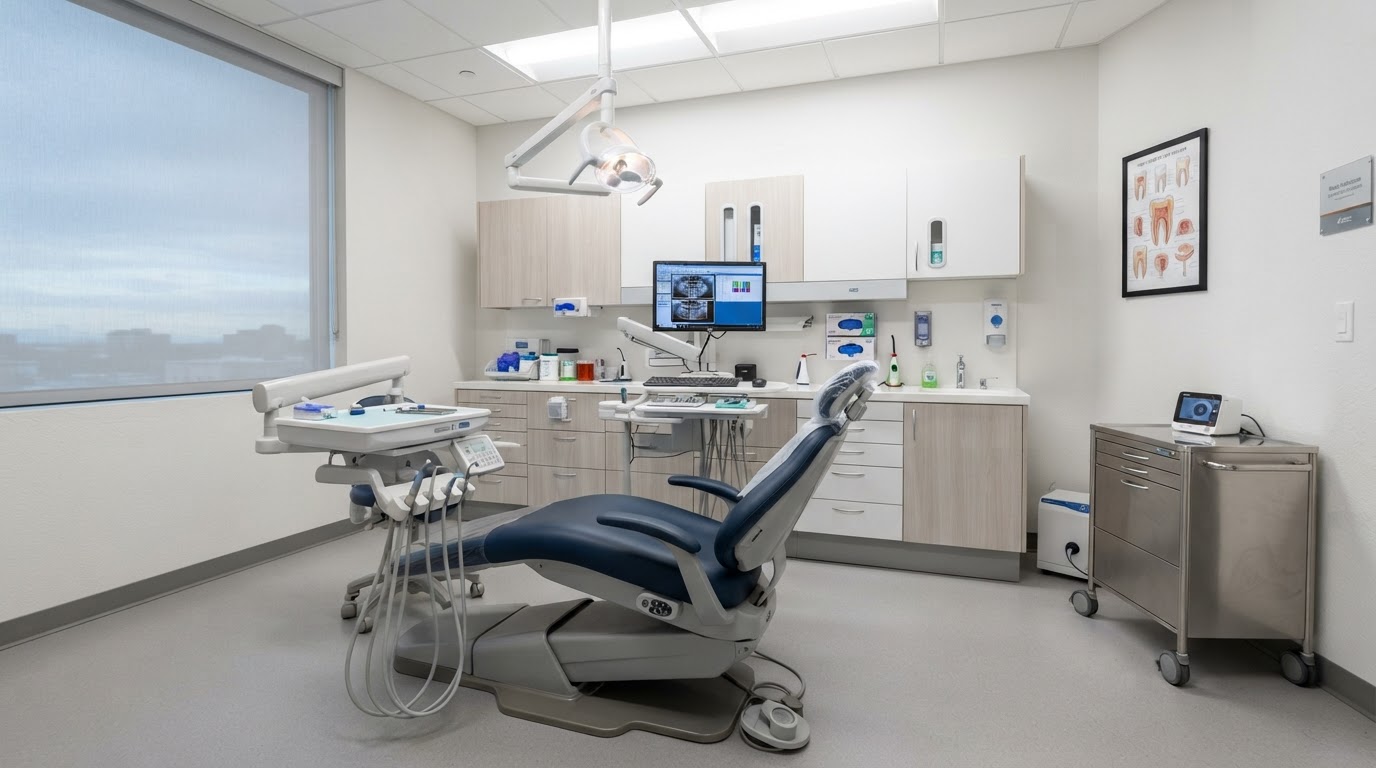 A treatment room at our office