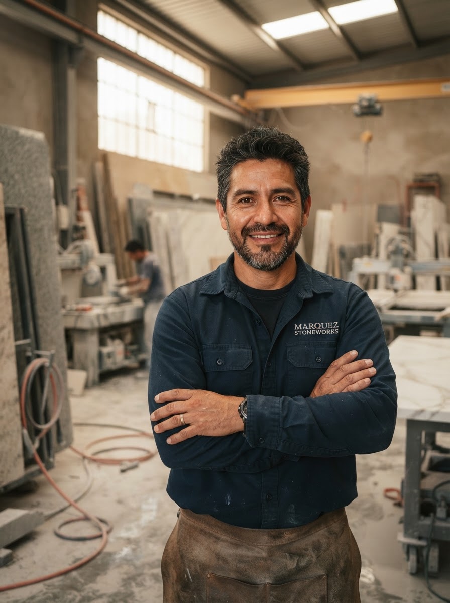 Jose Cuellar, owner of Lo's Custom Countertops LLC