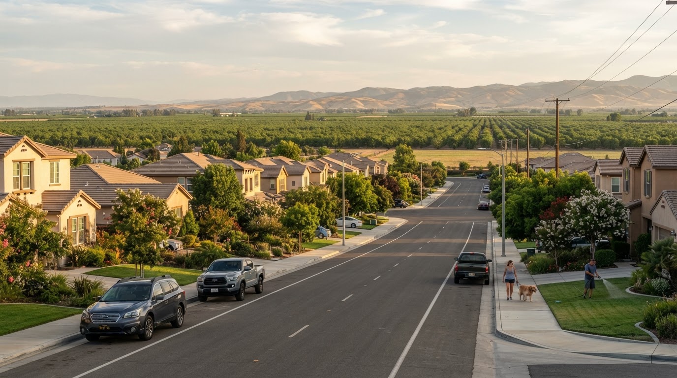 Shafter, California neighborhood served by Bakersfield HVAC Pros for 24/7 heating and air conditioning