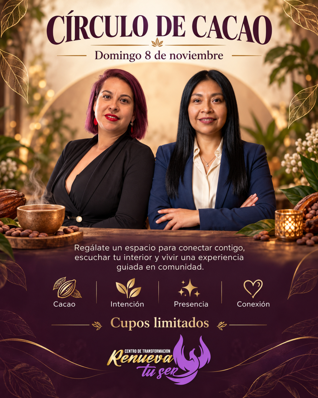 Flyer Oficial Círculo Sagrado de Cacao