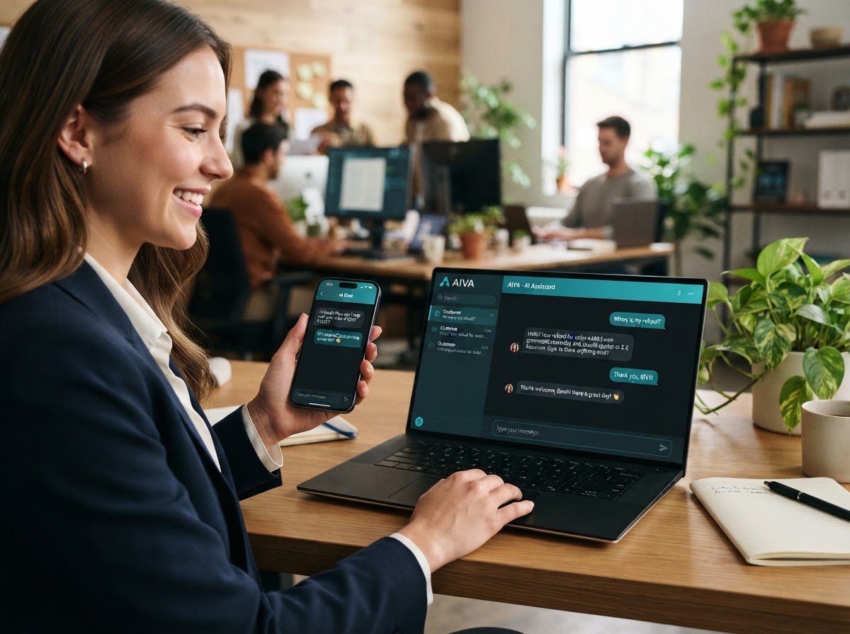 Agente de inteligencia artificial interactuando con un cliente mediante una interfaz de chat digital