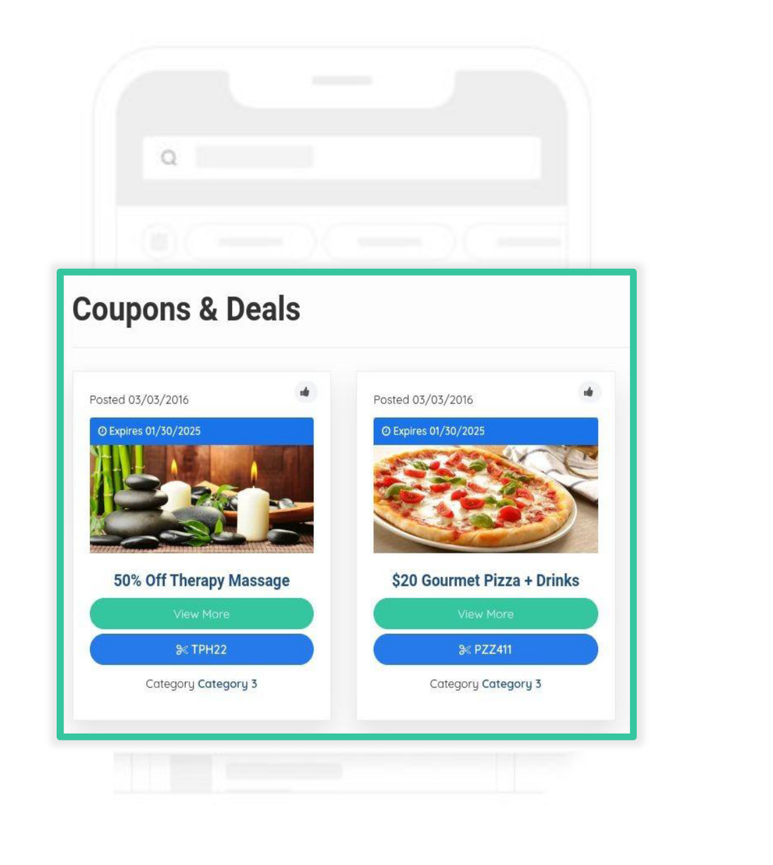 HelloNeighbor Coupons and Deals interface