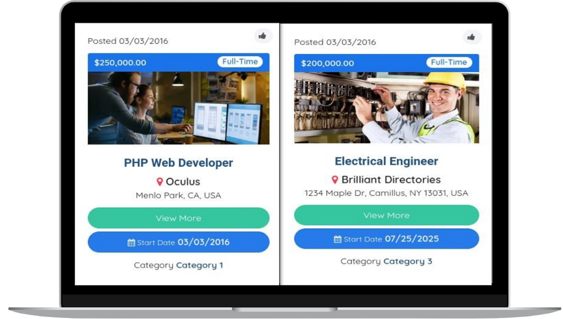 HelloNeighbor Job Listings interface