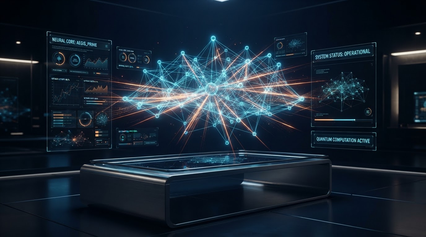 BWTmedia AI Growth Infrastructure holographic interface