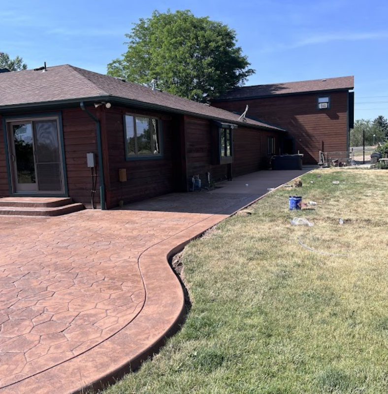 Decorative Concrete — Stamped, colored, textured, and custom-bordered architectural concrete sealed with premium protective finishes. by MCE Construction LLC