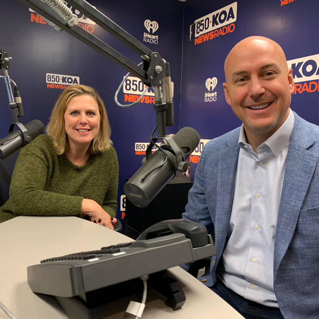 Brendan Bartic at the 850 KOA radio studio