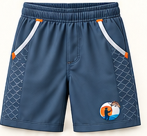 Slate Blue Adventure Shorts front