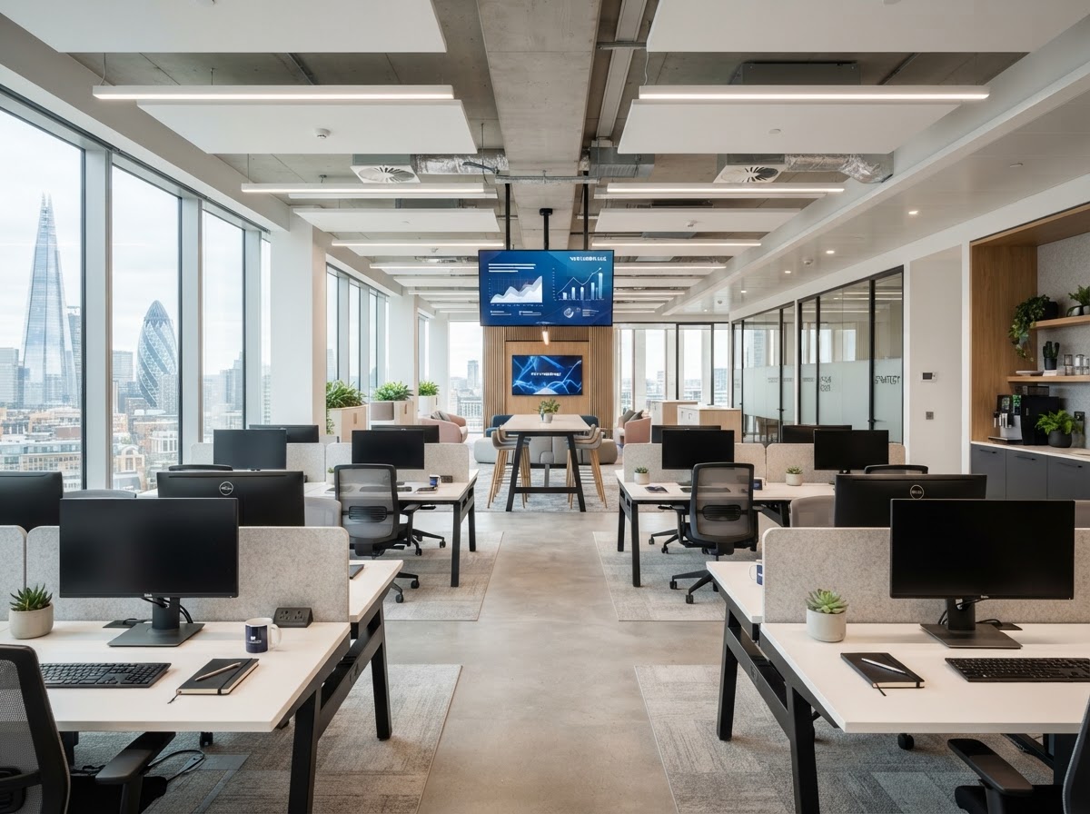 A&A Commercial Cleaning LLC — Modern organized open-plan office