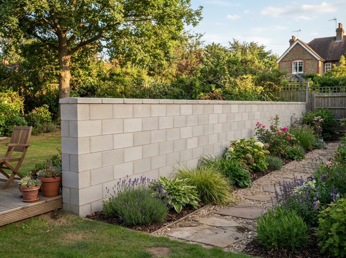 Block garden wall