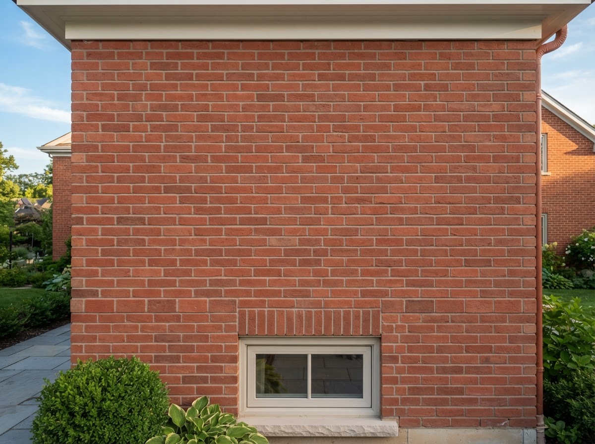 Clean brick wall face