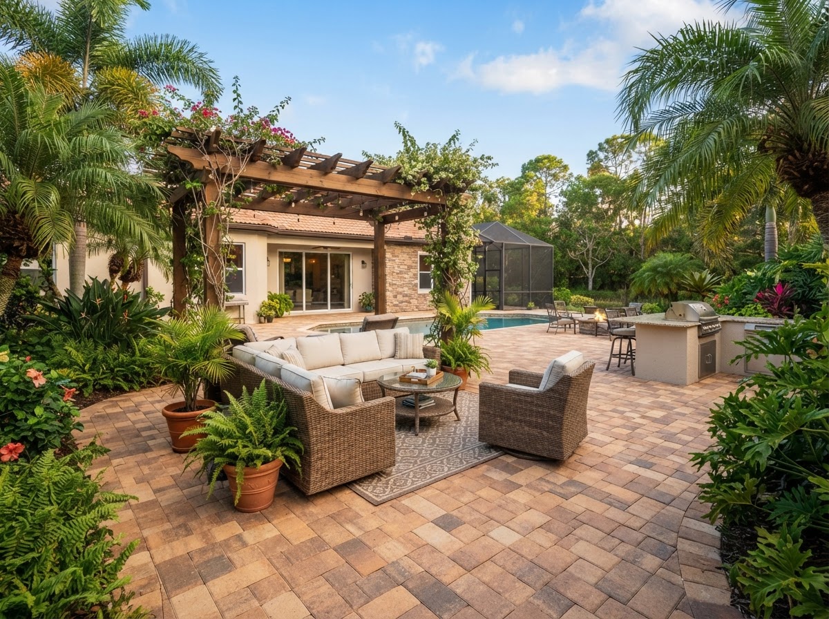 Backyard patio