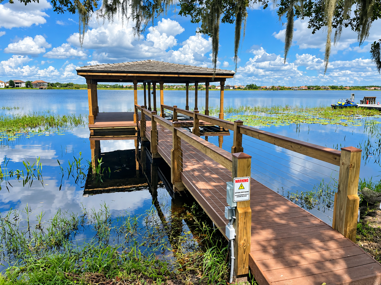 Storage Solutions installed on a Docks of Orlando waterfront project