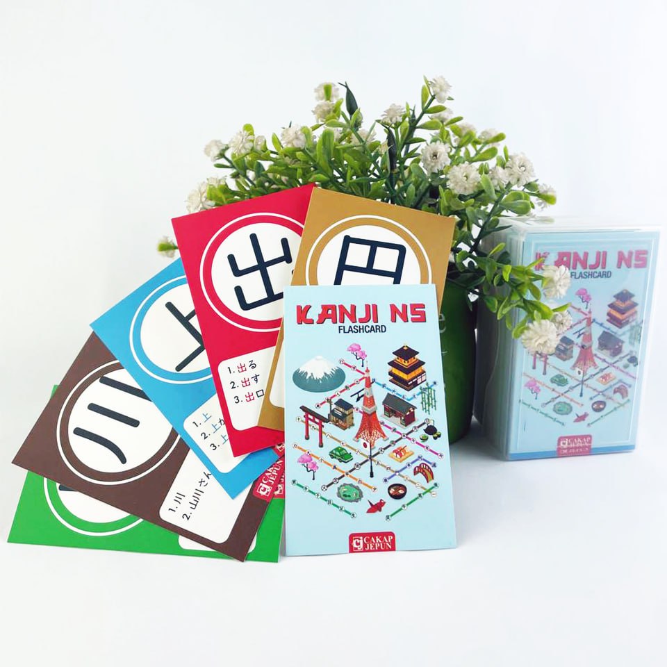 Kanji N5 Flashcard CakapJepun