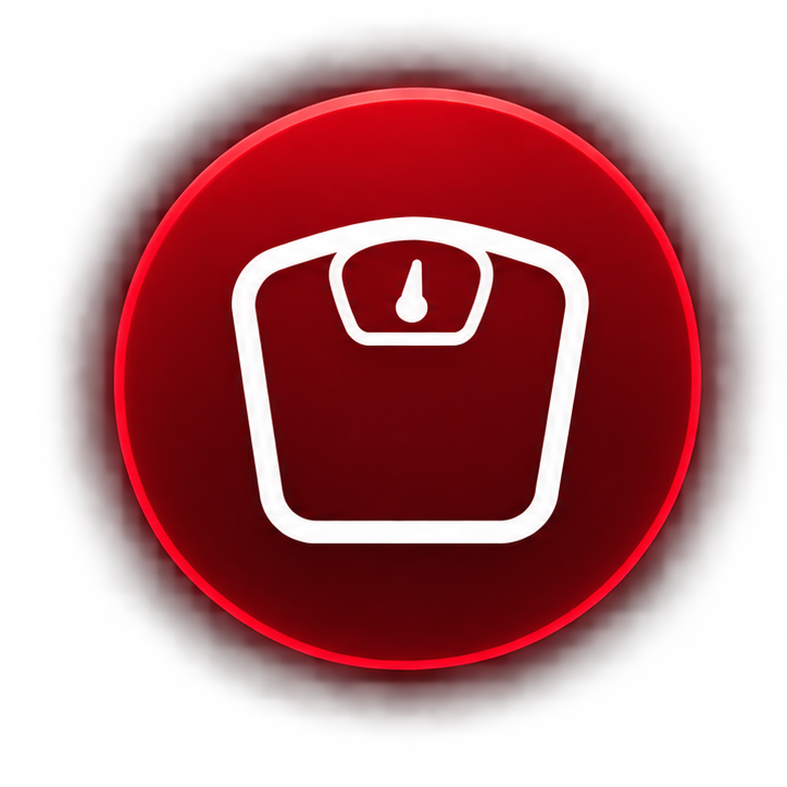 Weight loss goal icon