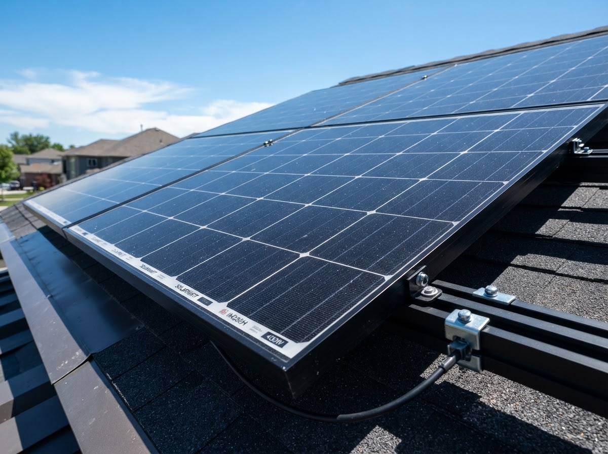 Premium mono array in Gilbert, a BrightPeak residential solar installation