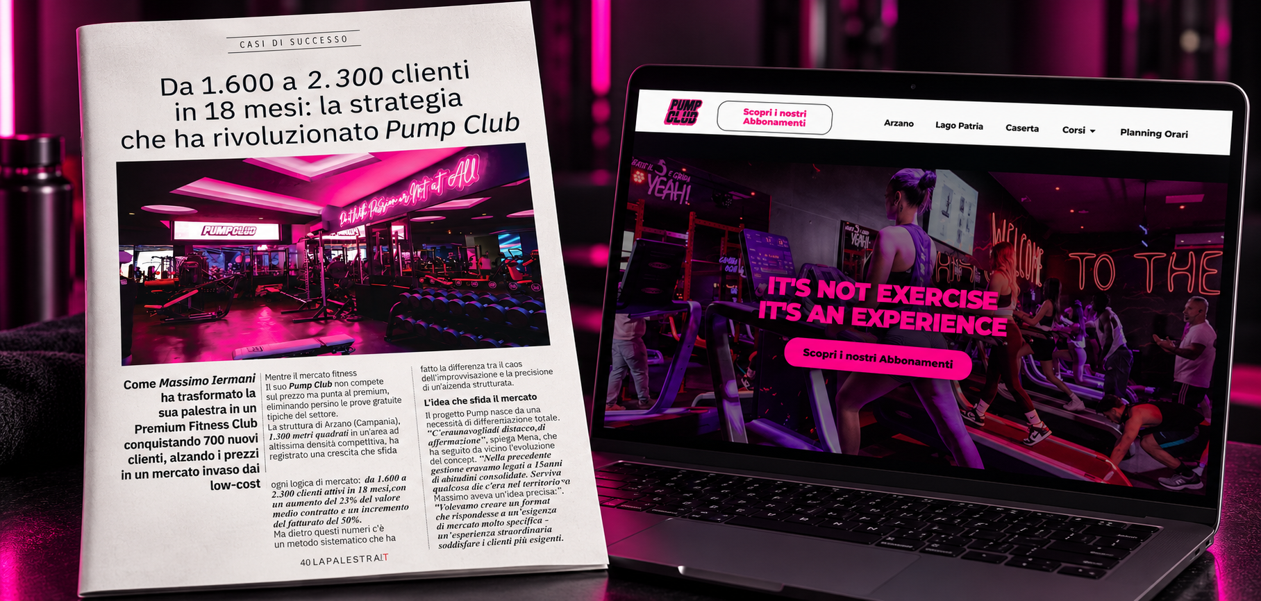 Caso Studio Pump Club Arzano - La Palestra