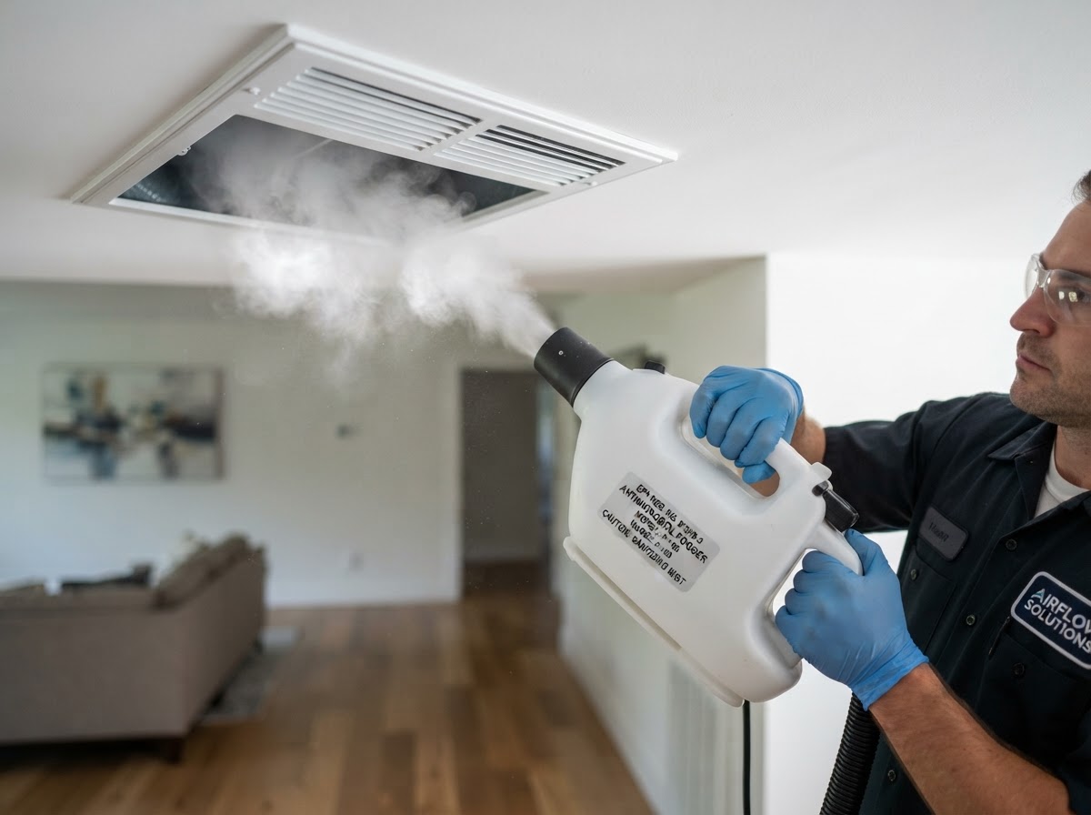 PureAir Duct Sanitizing Solutions service work