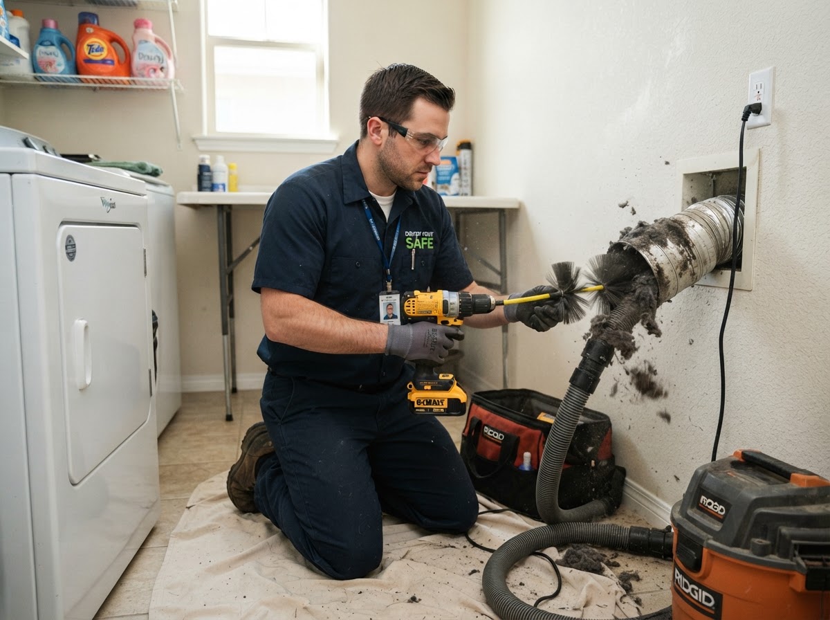 SafeGuard Dryer Vent & Duct Sanitizers service work