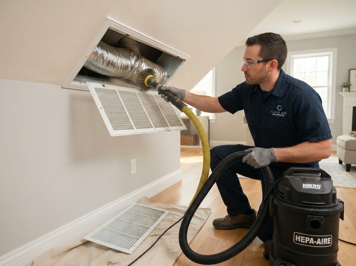 ProClean Air Duct Sanitizers service work