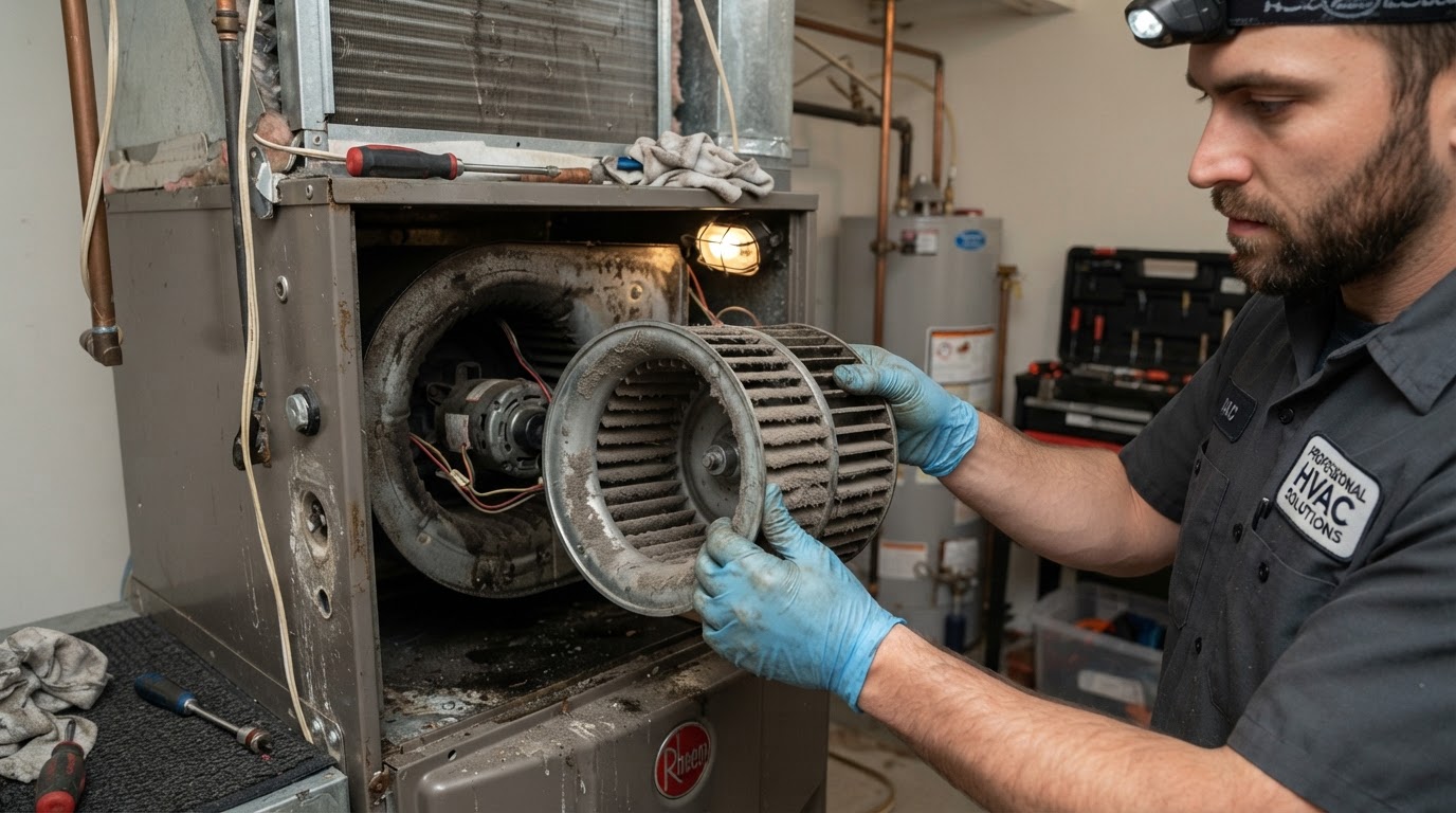Blower Wheel Cleaning: Why Airflow Drops and Bills Climb
