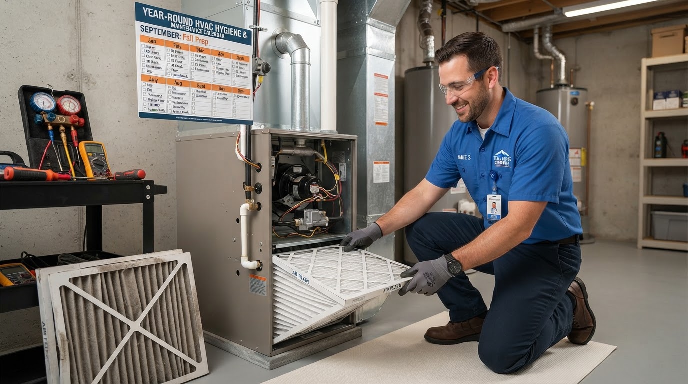 Year-Round HVAC Hygiene: A Maintenance Calendar That Actually Helps