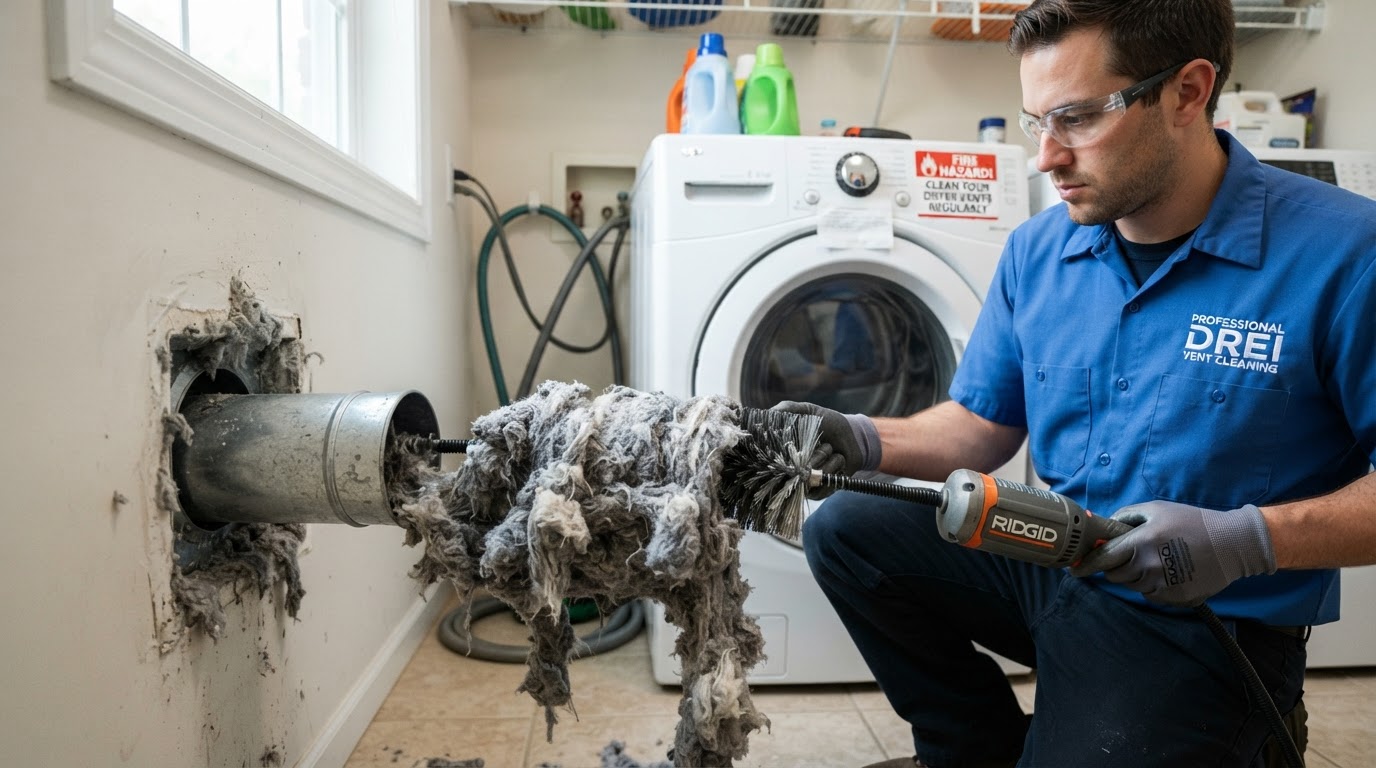 Dryer Vent Cleaning: The Single Most Overdue Fire-Safety Service
