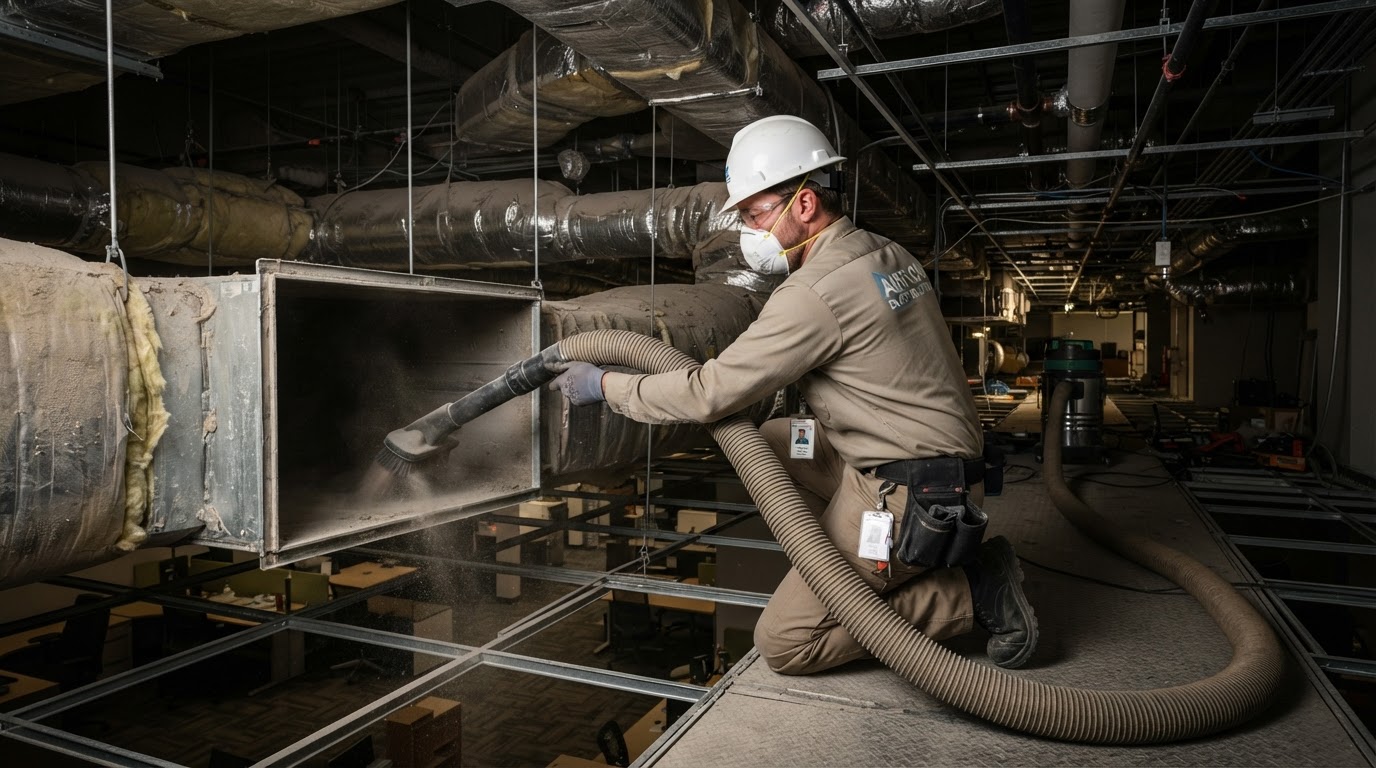 Commercial HVAC Duct Decontamination: Why Scoping Comes First
