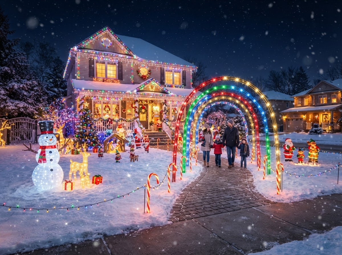 Crystal Beach Winter Wonderland — a inflatable fun Christmas display in Crystal Beach