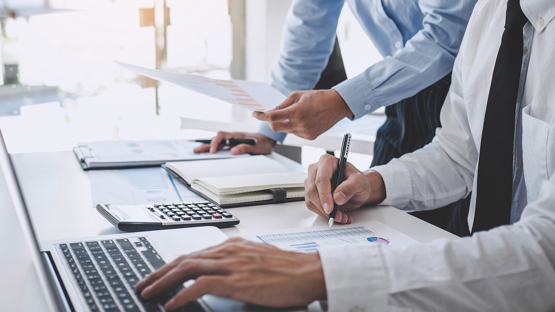 Professional consultation discussing life insurance