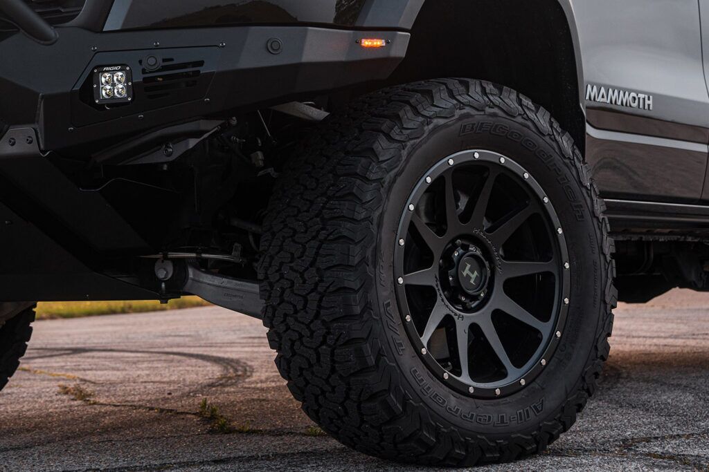 MAMMOTH heavy-duty off-road rear bumper & dual exhaust surrounds